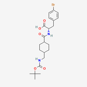 4-Bromo-N-[(trans-4-{[(tert-butoxycarbonyl)amino]methyl}cyclohexyl)carbonyl]-L-phenylalanine