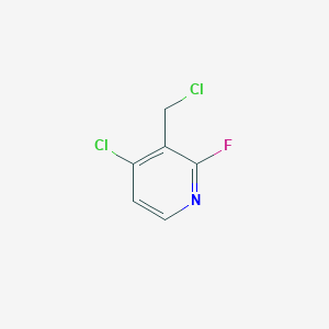 molecular formula C6H4Cl2FN B12331848 4-Chloro-3-(chloromethyl)-2-fluoropyridine 