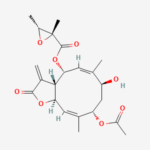 molecular formula C22H28O8 B1233186 Eupacunoxin 