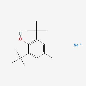 molecular formula C15H24NaO B12331862 Phenol, 2,6-bis(1,1-dimethylethyl)-4-methyl-, sodium salt 