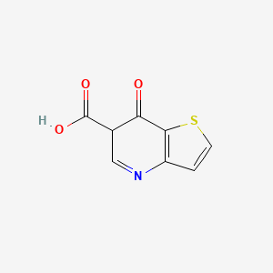 molecular formula C8H5NO3S B12331877 7-oxo-6H-thieno[3,2-b]pyridine-6-carboxylic acid 