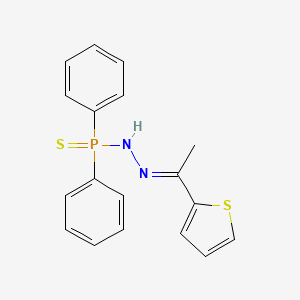 2-[N-(diphenylphosphinothioylamino)-C-methyl-carbonimidoyl]thiophene