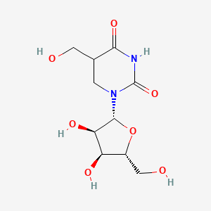 molecular formula C10H16N2O7 B12331957 5-Hydroxymethyl-5,6-dihydrouridine 