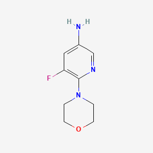 5-Fluoro-6-(4-morpholinyl)-3-pyridinamine