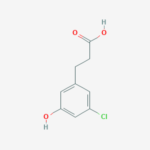 Benzenepropanoic acid, 3-chloro-5-hydroxy-