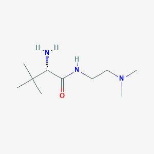 molecular formula C10H23N3O B12332003 Butanamide,2-amino-N-[2-(dimethylamino)ethyl]-3,3-dimethyl-,(2S)- CAS No. 198422-11-6