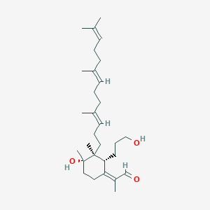 molecular formula C30H50O3 B1233201 Iridal 