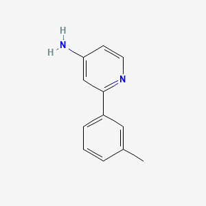 molecular formula C12H12N2 B12332014 2-(3-Methylphenyl)pyridin-4-amine CAS No. 1159814-42-2