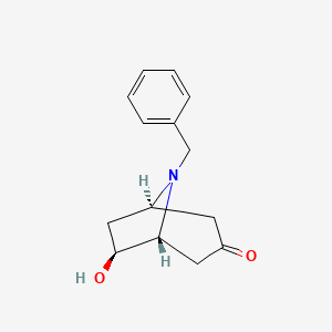 (1R,5R,6S)-rel-8-benzyl-6-hydroxy-8-azabicyclo[3.2.1]octan-3-one