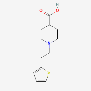 1-(2-(Thiophen-2-yl)ethyl)piperidine-4-carboxylicacid