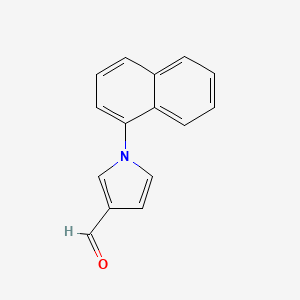 molecular formula C15H11NO B12332048 Methanone, 1-naphthalenyl-1H-pyrrol-3-yl- 