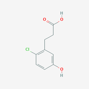 Benzenepropanoic acid, 2-chloro-5-hydroxy-