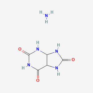 molecular formula C5H9N5O3 B12332062 Uric acid, ammonium salt 