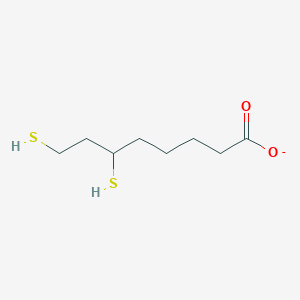 molecular formula C8H15O2S2- B1233209 Dihydrolipoate 