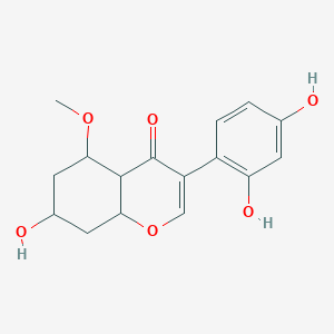 molecular formula C16H18O6 B12332092 3-(2,4-Dihydroxyphenyl)-7-hydroxy-5-methoxy-4H-1-benzopyran-4-one; 2-Hydroxyisoprunetin 