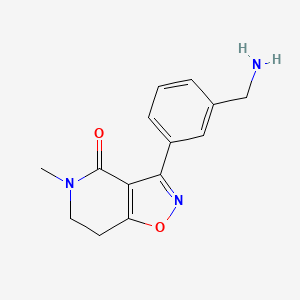 Isoxazolo[4,5-c]pyridin-4(5H)-one, 3-[3-(aminomethyl)phenyl]-6,7-dihydro-5-methyl-