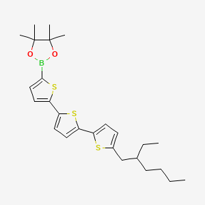 2-[5-[5-[5-(2-ethylhexyl)thiophen-2-yl]thiophen-2-yl]thiophen-2-yl]-4,4,5,5-tetramethyl-1,3,2-dioxaborolane