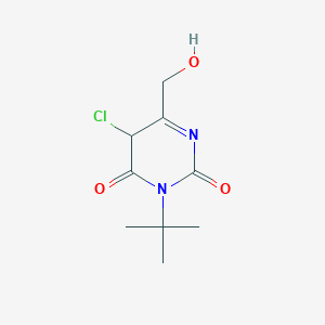 2,4(1H,3H)-Pyrimidinedione,5-chloro-3-(1,1-dimethylethyl)-6-(hydroxymethyl)-