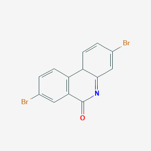 molecular formula C13H7Br2NO B12332220 3,8-dibromo-10bH-phenanthridin-6-one 