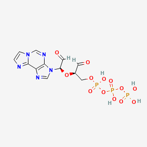 molecular formula C12H14N5O13P3 B1233223 Ethenoadenosine triphosphate-2',3'-dialdehyde CAS No. 84184-92-9