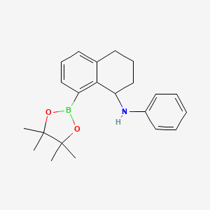 N-Phenyl-8-(4,4,5,5-tetramethyl-1,3,2-dioxaborolan-2-yl)-1,2,3,4-tetrahydronaphthalen-1-amine