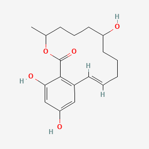 molecular formula C18H24O5 B1233230 Zearalenol CAS No. 5916-52-9