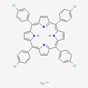 molecular formula C44H26Cl4CuN4+2 B12332315 meso-Tetrakis(4-chlorophenyl)porphyrin-Cu(II) 