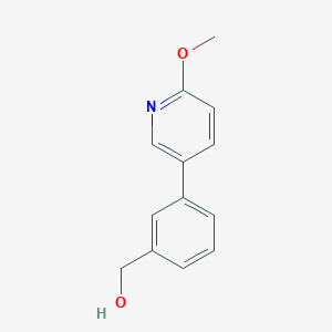 molecular formula C13H13NO2 B12332382 (3-(6-Methoxypyridin-3-yl)phenyl)methanol 