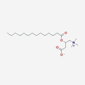 molecular formula C21H41NO4 B1233240 肉豆蔻酰肉碱 CAS No. 29874-09-7