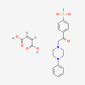 molecular formula C23H26N2O7S B1233242 Mesylphenacyrazine CAS No. 50648-51-6