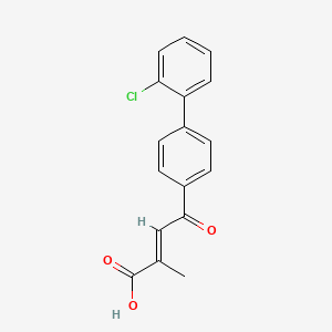 2-Methyl-4-oxo-4-(4'-o-chlorophenylphenyl)-2-butenoic acid