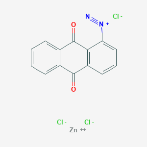 molecular formula C14H7Cl3N2O2Zn B12332440 zinc;9,10-dioxoanthracene-1-diazonium;trichloride CAS No. 68540-77-2