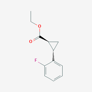 (1RS,2RS)-2-(2-Fluorophenyl)-cyclopropanecarboxylic acid ethyl ester