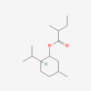 molecular formula C15H28O2 B12332497 2-(Isopropyl)-5-methylcyclohexyl 2-methylbutyrate CAS No. 53004-93-6