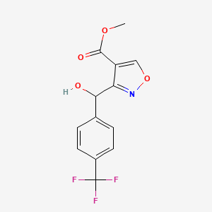 Methyl 3-[Hydroxy[4-(trifluoromethyl)phenyl]methyl]isoxazole-4-carboxylate