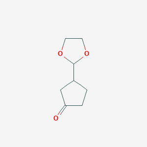 Cyclopentanone, 3-(1,3-dioxolan-2-yl)-