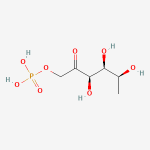 molecular formula C6H13O8P B1233258 L-Rhamnulose 1-phosphate CAS No. 444-09-7