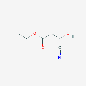 molecular formula C6H9NO3 B12332617 Ethyl 3-cyano-3-hydroxypropanoate 