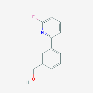 molecular formula C12H10FNO B12332621 3-(6-Methylpyridazin-3-yl)benzyl alcohol 