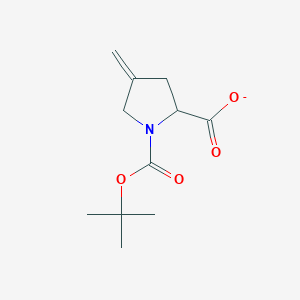 1,2-Pyrrolidinedicarboxylic acid, 4-methylene-, 1-(1,1-dimethylethyl) ester