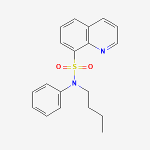 molecular formula C19H20N2O2S B1233268 N-butyl-N-phenyl-8-quinolinesulfonamide 