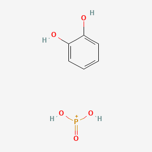 molecular formula C6H8O5P+ B12332698 Catechol mono(dihydrogen phosphonate) 