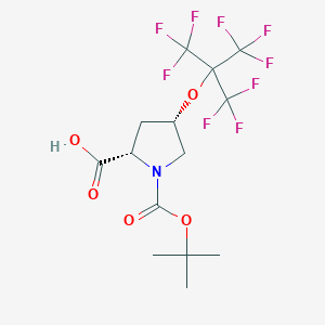 N-alpha-t-Butyloxycarbonyl-O-(nonafluoro-t-butyl)-cis-L-hydroxyproline