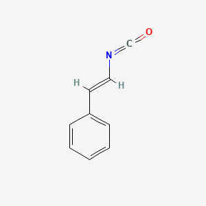 molecular formula C9H7NO B12332720 [(E)-2-isocyanatoethenyl]benzene 