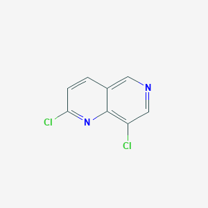 molecular formula C8H4Cl2N2 B12332726 2,8-Dichloro-[1,6]naphthyridine 