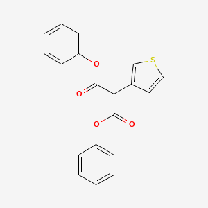 molecular formula C19H14O4S B12332727 Diphenyl (thiophen-3-yl)propanedioate CAS No. 61291-37-0