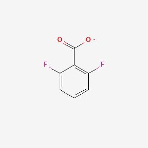 molecular formula C7H3F2O2- B1233279 2,6-Difluorobenzoate 