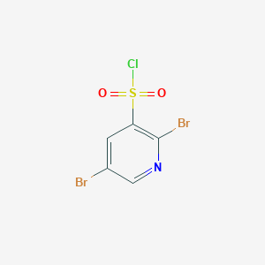 molecular formula C5H2Br2ClNO2S B12332797 2,5-Dibromopyridine-3-sulfonyl chloride 