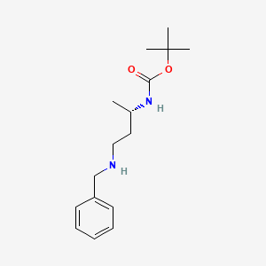 Carbamic acid, [(1S)-1-methyl-3-[(phenylmethyl)amino]propyl]-, 1,1-dimethylethyl ester (9CI)