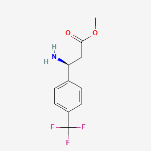 Methyl (3S)-3-amino-3-[4-(trifluoromethyl)phenyl]propanoate